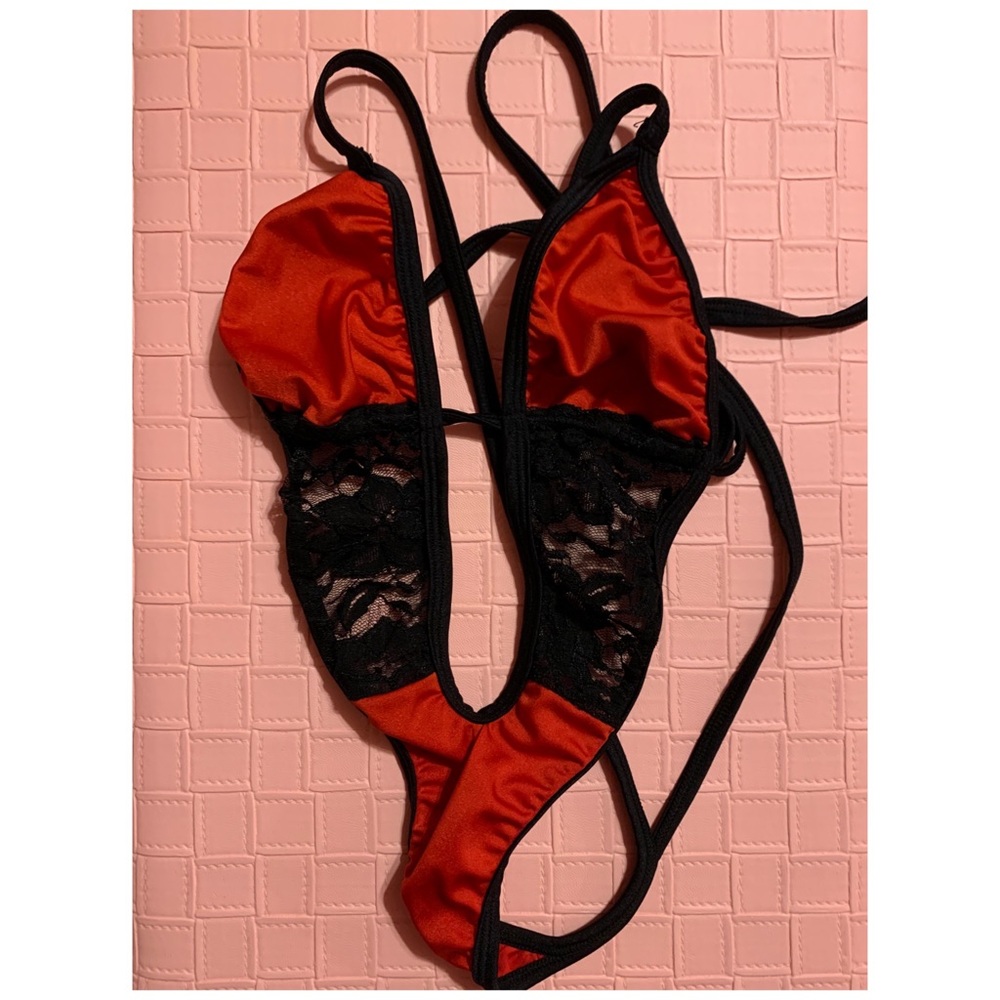Exotic dancer one piece body suit